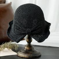 Tėvų ir vaikų 100% raffia skrybėlė nuo saulės su plačiu kraštu, minkšta vasarinė skrybėlė moterims, paplūdimio Panama šiaudinis kupolas, kibiro skrybėlė, moteriška apsauganti nuo saulės skrybėlė