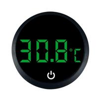 Žuvų akvariumų elektriniai termometrai su tiksliu/Celsijaus rodymu akvariumams, temperatūros matuokliai žuvų buveinėms juoda