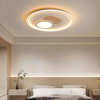 Lubų apšvietimas Led Modernus minimalistinis miegamojo šviesus šiaurietiškas gyvenamojo kambario apšvietimas Itin plonas apvalus kambario šviesus išmaniosios lempos 30cm-white light