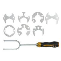 Bathroom Wrench Multi-Size All-in-One Sink Wrench Set with 360-Degree Rotation Tight Spaces Multi-Function Plumbing Tool