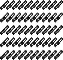 sourcing map Pack of 50 Servo Cable Clips Lock ABS Servo Extension Safety Cable Buckle Attachment Holder for RC Aeroplane Boat DIY Model Black