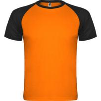 Raglan marškiniai vyrams INDIANAPOLIS, fluorescencinė oranžinė/juoda