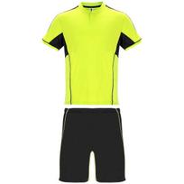 Kvėpuojantis sportinis komplektas vyrams BOCA, fluorescencinė geltona/juoda