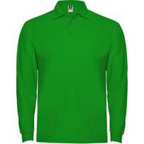 Ilgų rankovių polo marškiniai vyrams ESTRELLA L/S, žolės žalia