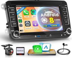 6G + 128G belaidis "Carplay Android" automobilinis radijas VW Golf 5 6 Passat Polo Tiguan Touran Caddy Skoda Seat