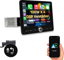 DYNAVIN Android universalus 1-DIN automobilinis radijas su navigacija, 10,1 colio radijo imtuvas su belaidžiu "Carplay" ir "Android Car", "Head-up" ekranas, įskaitant DAB+: D9-UNI101 Premium Flex