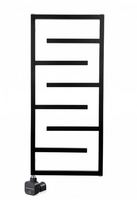 Elektrinis rankšluosčių džiovintuvas WOBBEE WELLY BLACK 50x110cm kairinis, W-WELL-W-WELL-50110BM+NEX300HIDBM-L