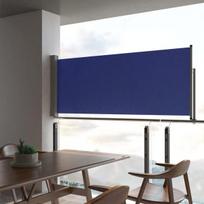 Ištraukiama šoninė kiemo pertvara vidaXL, 100x300cm, mėlyna