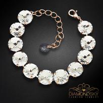Apyrankė moterims DiamondSky „Vortex“ su Swarovski kristalais