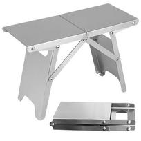 Stainless Steel Compact Camping Table Folding Camp Table for Cooking Beach Hiking Travel Fishing Australia