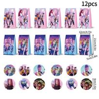 1 komplektas Kpop demonų medžiotojo raktų pakabukų Saja berniukų raktų pakabukai Kpop raktų pakabukai krepšiams ir aksesuarams, dovanos vakarėliams, Huntrix raktų pakabukai, dovanos gerbėjams