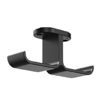 Double Headphone Stand Hanger Under Desk Mount Headphones Holder Rack Space-saving Double Hook Cable Organiser Bracket 1