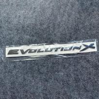 3D ABS Evolution X Raidės Plastikinė Automobilio Modifikavimo Bagažinės Emblema Ženklelis Automobilio Stiliaus Lipdukas Decal Lancer EVO sidabras