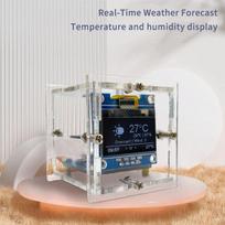 Esp8266 Mini Orai Laikrodis Wifi Skaitmeninis Laikrodis Pasidaryk pats Litavimo Rinkinys Elektroninė Daugiafunkcinė Meteorologinė Stotis ONE SIZE