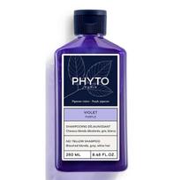 Phyto Violet No Yellow Shampoo geltonus atspalvius neutralizuojantis plaukų šampūnas, 250 ml
