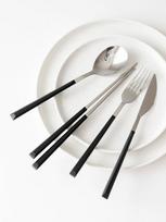 kamomekitchen Charmant Stalo įrankiai Juodi Tea fork
