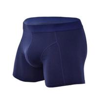 Vyriškos boksininkų kelnaitės, vidutinio aukščio, su elastine juosta, U formos iškyša, šortai, apatiniai, vienspalvės, kvėpuojančios, slim fit dizainas, kelnaitės 2XL mėlyna