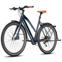Elektrinis dviratis FAFREES 250W Motor City Ebike, maksimalus greitis 25 km/h, 36 V, 10 Ah, maksimalus nuvažiuojamas atstumas 100 km, 9 greičiai, F700 W No Accelerator mėlyna