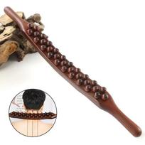 37 karoliukai universalūs nugaros masažo sausgyslių šveitimo lazdelių taškelių gydymo priemonė Gua Sha Relax terapijos priemonė Pilvo masažuoklis(Plastmasinis)))) One size black