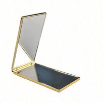 YSL metalo įspaudas sulankstomas nešiojamas makiažo veidrodėlis yra patogus kelionėms ir naudojimui kelyje. raudona
