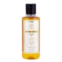 Natūralus alyvuogių aliejus: plaukų ir kūno priežiūrai (210 ml), Žolelių Plaukų ir Kūno Alyvuogių Aliejus, Khadi Natural 16.5