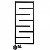 Elektrinis rankšluosčių džiovintuvas WOBBEE WELLY BLACK 50x110cm, kairinis W-WELL-50110BM+NEX300SCBM-L