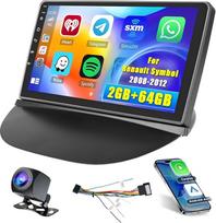 "Hikity" 2+64GB "Android 13" automobilinis radijas "CarPlay" "Android" belaidis automobilinis radijas "Renault Symbol" 2008-2012 m. 9 colių ekranas Automobilinis radijas "Bluetooth" veidrodinis ryšys GPS WiFi FM RDS SWC EQ