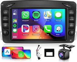 4+64G Autoradio Android 13 für Mercedes Benz C CLK G Classe W203 W209 W463 Viano Vito, 7 Zoll HD Touchscreen Radio mit Drahtloses Carplay Android Auto GPS Wi-Fi Wi-Fi USB Bluetooth 5.0 FM RDS Rückfahrkamera