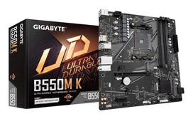 GIGABYTE Motherboard || AMD B550 | AM4 | Micro-ATX | DDR4 Memory | 4 Memory Slots | 1x PCI-Express 3.0 x1 | 1x PCI-Express 4.0 x16 | 2x M.2 | 1x HDMI | 1x DisplayPort | 2x Audio-In | 1x Audio-Out | 4x