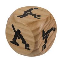 Out of the blue Kamasutra Wooden Dice 6cm