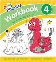 Jolly Phonics Workbook 4, in Precursive Letters (British English edition)
