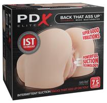 PDX Elite Back That Ass Up realistiškas vibratorinis masturbatorius