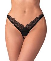 Kelnaitės stringai su atvira tarpviete Obsessive Arrowel L/XL