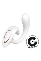 Klitorio ir G taško stimuliatorius baltas - SATISFYER G FOR GODDESS 1