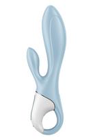 Satisfyer Air Pump Bunny 1 mėlynas pripūčiamas vibratorius su klitorio stimuliacija