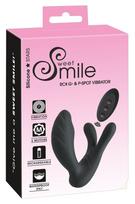 Sweet Smile dvigubas G taško ir prostatos vibratorius su klitorio ir sėklidžių stimuliacija