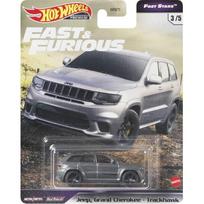 Hot Wheels Premium Fast and Furious Modeliukas Jeep, Grand Cherokee Trackhawk Grey