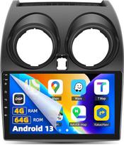 4G+64G Android 13 Autoradio für Nissan Qashqai J10 2006-2016 Belaidis CarPlay, Android Auto, 9 Zoll jutiklinis ekranas 1280 * 720, WiFi, GPS Navi, Bluetooth, FM/RDS SWC USB + Rückfahrkamera Mic