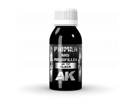 AK Interactive - BLACK PRIMER AND MICROFILLER (juodas gruntas ir mikroužpildas), 100ml, AK757