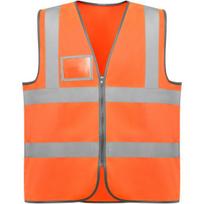 Aukštos matomumo liemenė unisex POLUX, fluorescencinė oranžinė
