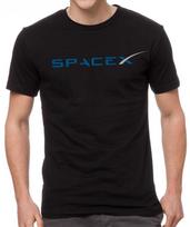 SpaceX raketos paleidimo palydovo marškinėliai 3XL