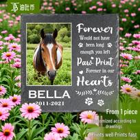 Personalizuotas augintinio atminimo akmuo - Apvalus DIY skalūnas katėms ir šunims Heart 10cm