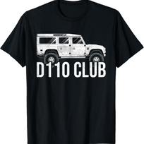 Defender D110 visureigis 4x4 reljefas purvas gamta dovana Marškinėliai XXXL juoda