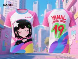 Kpop Demon Hunters Summer Kids 3D Cartton Short Sleeve Casual Fashion Boys Girls T-Shirt Anime Clothes 170
