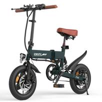 Sulankstomas elektrinis dviratis ESKUTE F200 250W Motor City Ebike Didžiausias greitis 25Km/h 36V 7.8AH Atstumas 50Km Apkrova 120Kg With Accelerator žalia
