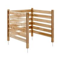 medinė privati tvora 3 skydai 91x91 cm