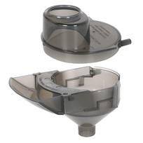 Aquaflosser 2 vnt. atsarginės dalys Baby Brezza Formula Pro Advanced FRP0046 Pakeičiamas piltuvėlis ir dangtelis Suderinamas su pilka, pilka, piltuvėliu 01 5x4 pilka spalva