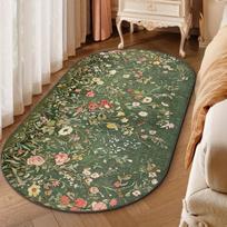 Fresh Green Garden Carpet Cute Bedside Floor Mat Doormat Welcome Mat Bathroom Mat Rug For Bedroom Carpet For Live Room 60X120CM(2X3.9FT