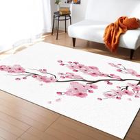 Japoniškos sakuros vyšnių žiedų kilimai svetainei, miegamajam, moderniam namui, didelio ploto kilimas, neslystantis, po sofa, kavos staliuku, grindų kilimėlis 40x60cm