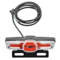LED elektrinio dviračio stabdžių galinis žibintas. Didelio ryškumo stabdžių įspėjamoji lemputė. Energiją taupantis, lengvai montuojamas 36 V 48 V elektriniam dviračiui.